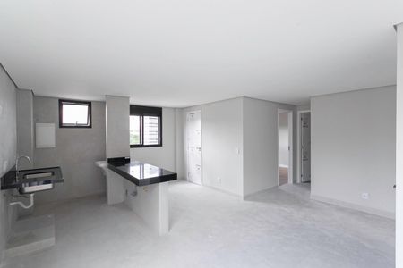 Sala/Cozinha de apartamento à venda com 2 quartos, 61m² em Santo Antônio, Belo Horizonte