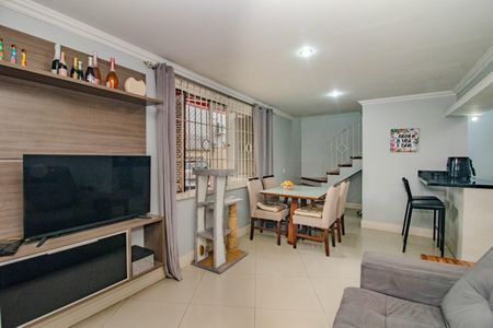 Sala de casa de condomínio à venda com 3 quartos, 128m² em Jardim Itu, Porto Alegre