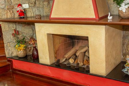 Detalhe Sala 2-Lareira de casa para alugar com 5 quartos, 700m² em Parque Residencial Nardini, Americana