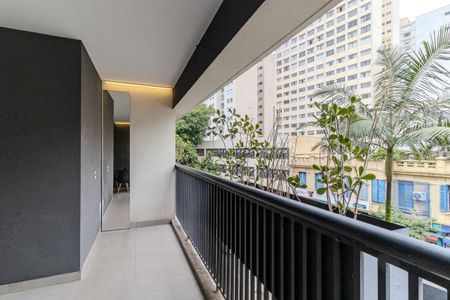 Varanda de kitnet/studio para alugar com 1 quarto, 33m² em Campos Elíseos, São Paulo