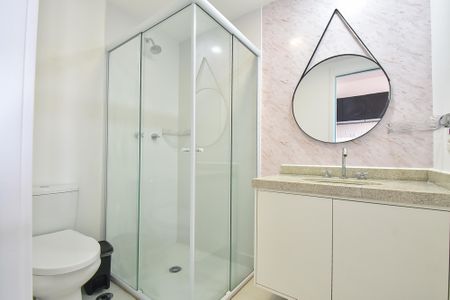 Banheiro Social de apartamento para alugar com 1 quarto, 19m² em Cursino, São Paulo