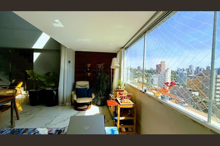Sala de apartamento à venda com 3 quartos, 204m² em Santo Antônio, Belo Horizonte