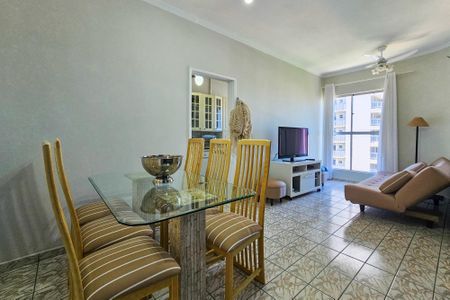 Sala de apartamento para alugar com 1 quarto, 71m² em Jardim Virginia, Guarujá