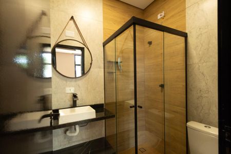 Banheiro de kitnet/studio para alugar com 1 quarto, 28m² em Vila Carvalho, Sorocaba