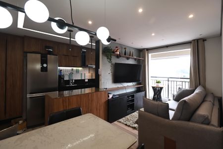 Sala de apartamento à venda com 2 quartos, 55m² em Jardim, Santo André