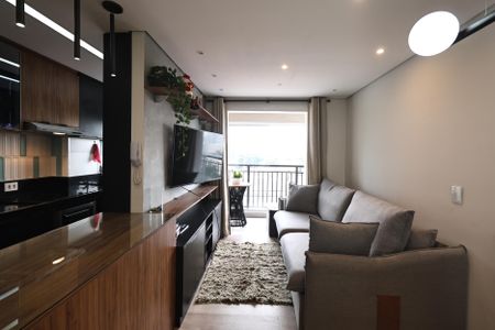 Sala de apartamento à venda com 2 quartos, 55m² em Jardim, Santo André