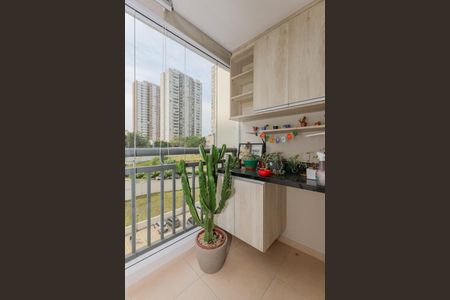 Varanda da Sala de apartamento à venda com 2 quartos, 58m² em Parque Reboucas, São Paulo