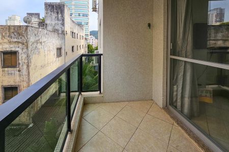 Varanda da Sala de apartamento para alugar com 3 quartos, 90m² em Jardim Belmar, Guarujá