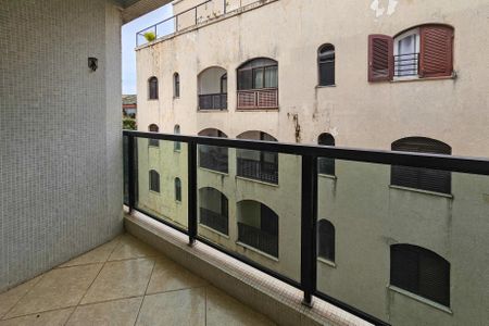 Varanda da Sala de apartamento para alugar com 3 quartos, 90m² em Jardim Belmar, Guarujá