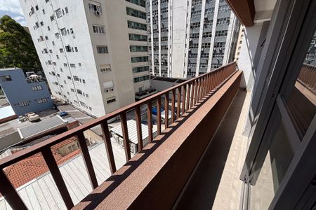 varanda studio de kitnet/studio à venda com 1 quarto, 27m² em Jardins, São Paulo