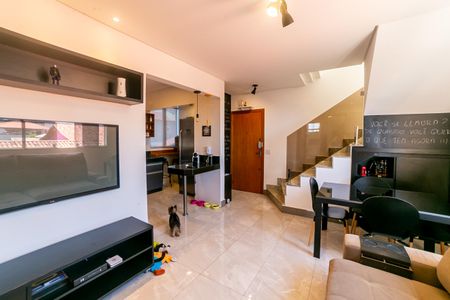 Sala de apartamento à venda com 3 quartos, 130m² em Nova Vista, Belo Horizonte