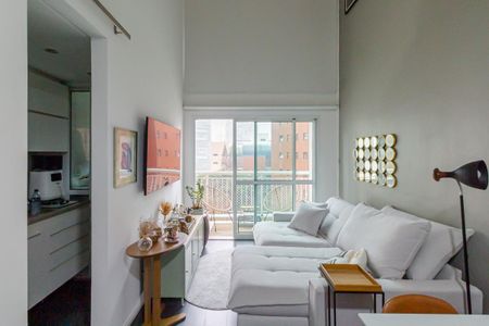 Sala de apartamento à venda com 1 quarto, 47m² em Moema, São Paulo