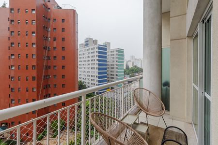 Sacada de apartamento à venda com 1 quarto, 47m² em Moema, São Paulo