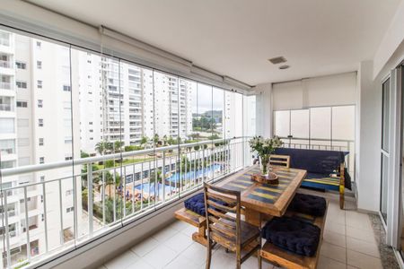 Varanda gourmet de apartamento para alugar com 3 quartos, 132m² em Tamboré, Santana de Parnaíba
