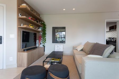 Sala de TV de apartamento à venda com 3 quartos, 126m² em Vila das Flores, Nova Lima