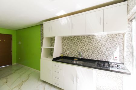 Cozinha de apartamento à venda com 1 quarto, 28m² em Igará, Canoas