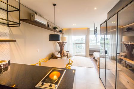 Sala de apartamento à venda com 1 quarto, 45m² em Centro de Apoio I (alphaville), Santana de Parnaíba