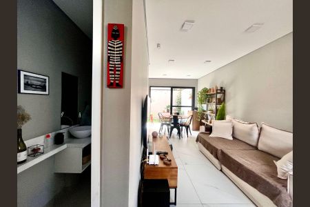 Sala de casa de condomínio à venda com 2 quartos, 85m² em Parque Taquaral, Campinas