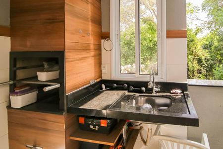 Area da churrasqueira e Serviço de casa para alugar com 3 quartos, 94m² em Jardim Veneza, Indaiatuba