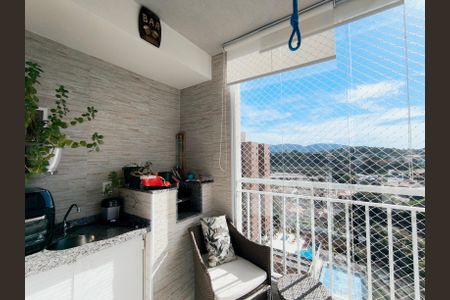 Varanda da Sala de apartamento à venda com 3 quartos, 83m² em Retiro, Jundiaí