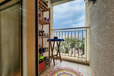 Varanda da Sala de apartamento à venda com 2 quartos, 48m² em Vila Jupiter, São Bernardo do Campo