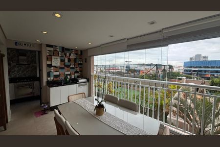 Sala - Sala de Jantar Varanda de apartamento à venda com 3 quartos, 92m² em Vila Apiai, Santo André