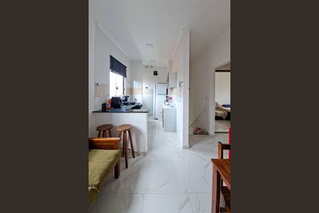 Cozinha de casa de condomínio para alugar com 2 quartos, 50m² em Vila Caiçara, Praia Grande