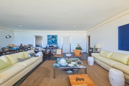 Sala de apartamento para alugar com 4 quartos, 285m² em Morro do Maluf, Guarujá