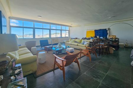 Sala de apartamento para alugar com 4 quartos, 285m² em Morro do Maluf, Guarujá