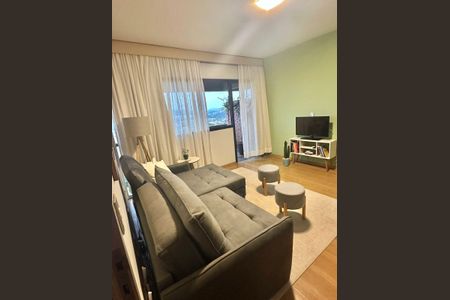 Sala de apartamento à venda com 1 quarto, 53m² em Alphaville Industrial, Barueri