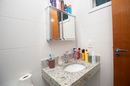 Banheiro de kitnet/studio à venda com 1 quarto, 31m² em Vila Leonor, São Paulo