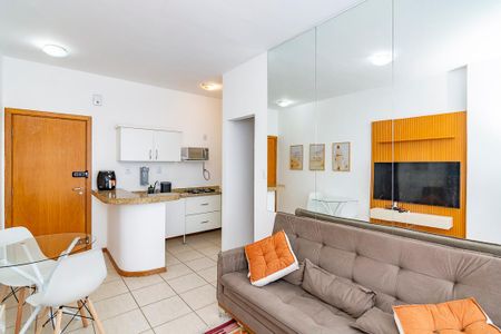 Sala de apartamento para alugar com 1 quarto, 39m² em Vale do Sereno, Nova Lima