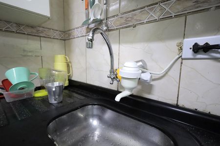 Cozinha de apartamento à venda com 2 quartos, 54m² em Conjunto Residencial Planeta, Santo André