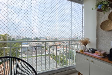 Sacada da Sala de apartamento à venda com 2 quartos, 54m² em Vila Santa Luzia, São Bernardo do Campo