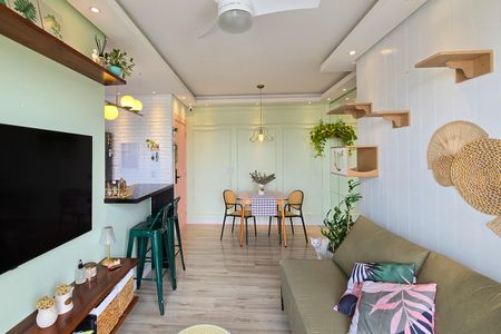 Sala de apartamento à venda com 2 quartos, 54m² em Vila Santa Luzia, São Bernardo do Campo