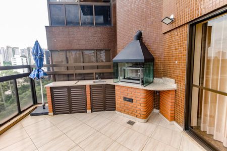 Varanda gourmet - churrasqueira de apartamento para alugar com 4 quartos, 290m² em Vila Suzana, São Paulo