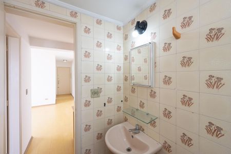 Banheiro Social de apartamento para alugar com 1 quarto, 43m² em Vila Clementino, São Paulo