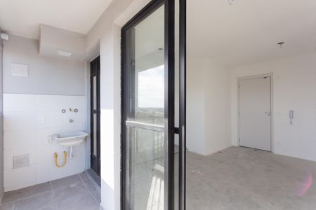 Varanda da Sala de apartamento para alugar com 2 quartos, 43m² em Vila Campanela, São Paulo