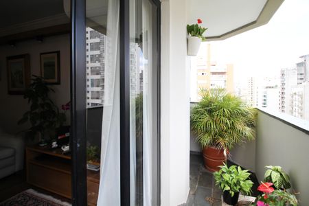 Varanda da Sala de apartamento para alugar com 3 quartos, 130m² em Moema, São Paulo