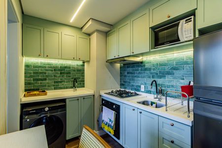 Cozinha de apartamento à venda com 2 quartos, 33m² em Butantã, São Paulo