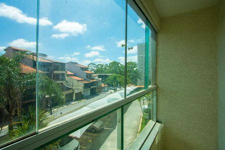 Varanda da sala de apartamento para alugar com 2 quartos, 45m² em Parque Sao Vicente, Santo André