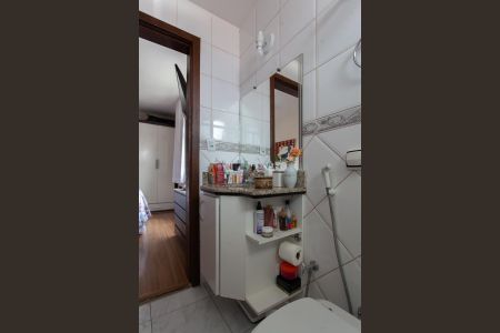 Banheiro da Suíte de apartamento à venda com 3 quartos, 128m² em Paquetá, Belo Horizonte