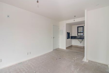 Sala de apartamento à venda com 1 quarto, 53m² em Auxiliadora, Porto Alegre