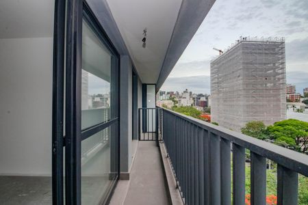Sala - Varanda de apartamento à venda com 1 quarto, 53m² em Auxiliadora, Porto Alegre