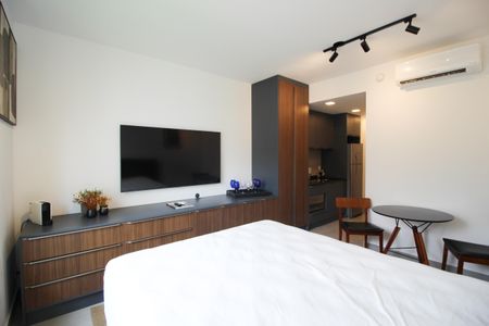Suíte/Cozinha de kitnet/studio para alugar com 1 quarto, 29m² em Itaim Bibi, São Paulo