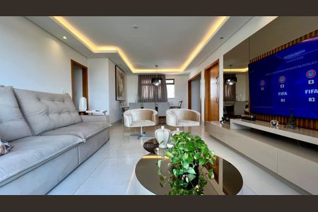 sala de apartamento à venda com 4 quartos, 145m² em Ipiranga, Belo Horizonte