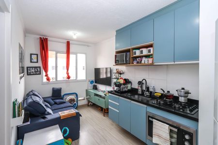 Sala e Cozinha de kitnet/studio à venda com 1 quarto, 24m² em Sacoma, São Paulo