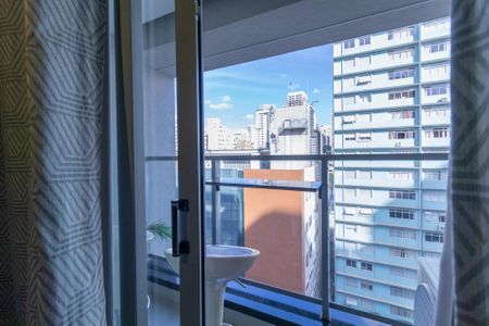 Varanda do Studio de kitnet/studio à venda com 1 quarto, 24m² em Pompeia, São Paulo