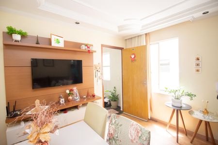 Sala de apartamento à venda com 2 quartos, 44m² em Chácaras Califórnia, Contagem