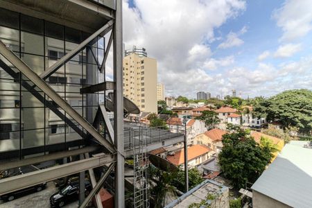 Vista de kitnet/studio para alugar com 1 quarto, 28m² em Higienópolis, São Paulo